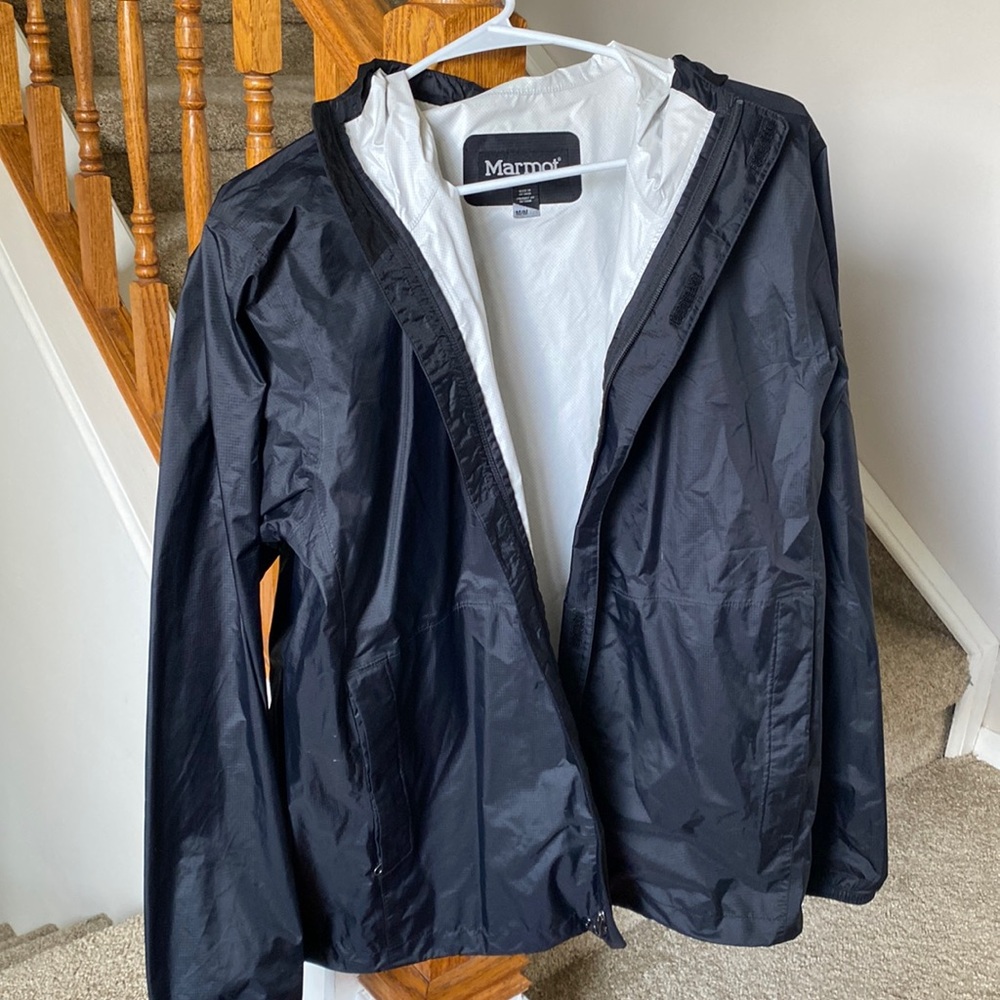 Brand new medium black Marmot rain jacket
